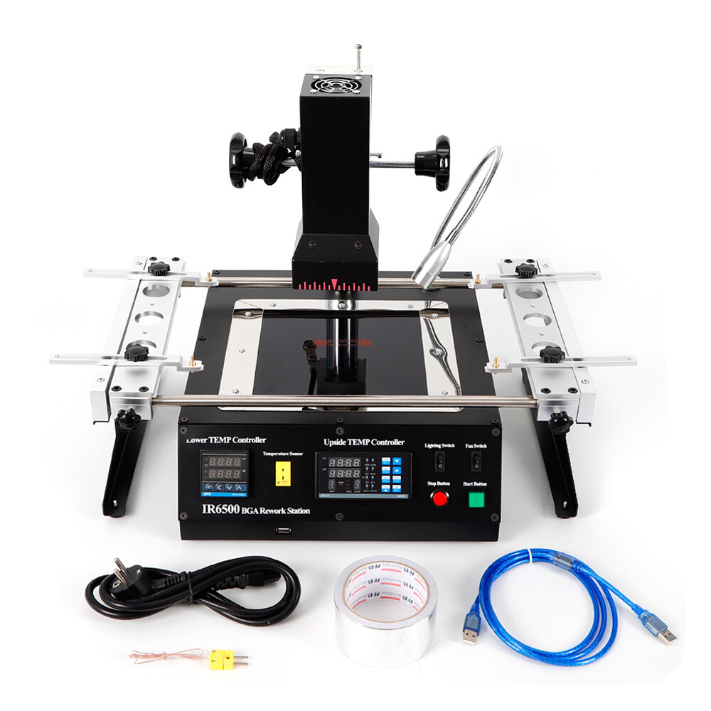 IR6500 ACHI BGA IR Infrared Rework Soldering Station 1250W Reflow Reball Machine