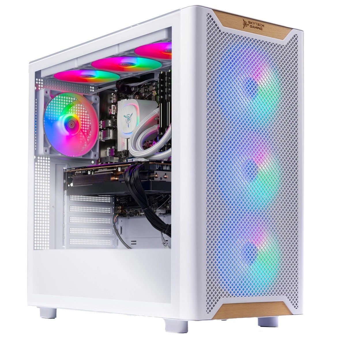 Skytech Chronos 3 Gaming PC,AMD R7 9700X, NVIDIA RTX 4060,16GB,1T,360 AIO,Win 11 Skytech Chronos 3 Gaming PC,AMD R7 9700X, NVIDIA RTX 4060,16GB,1T,360 AIO,Win 11