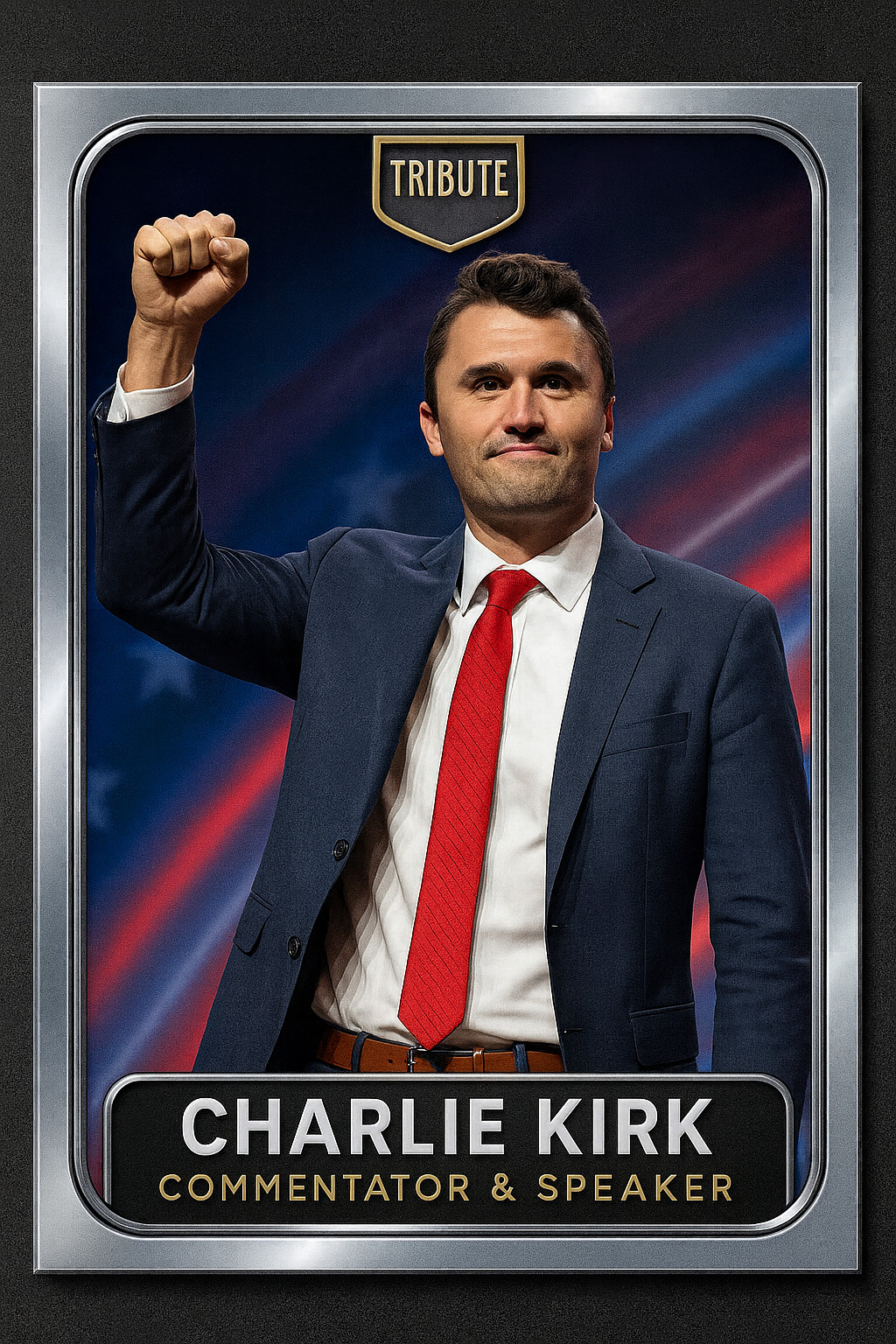 Charlie Kirk Tribute Holo Custom Card