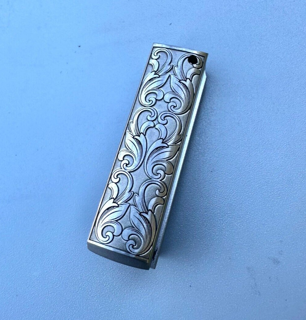 1911 2011 Mainspring Housing Engraved - Full Size, 1911 Ed Brown, Stainless