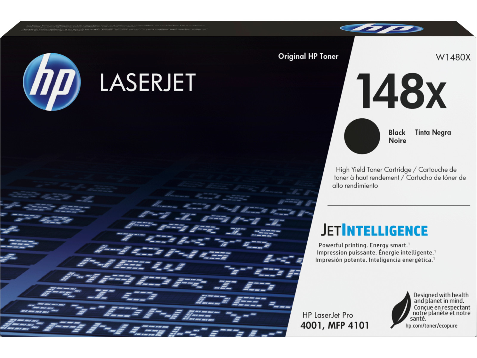 HP 148X Black High Yield Toner Cartridge (W1480X) - Genuine