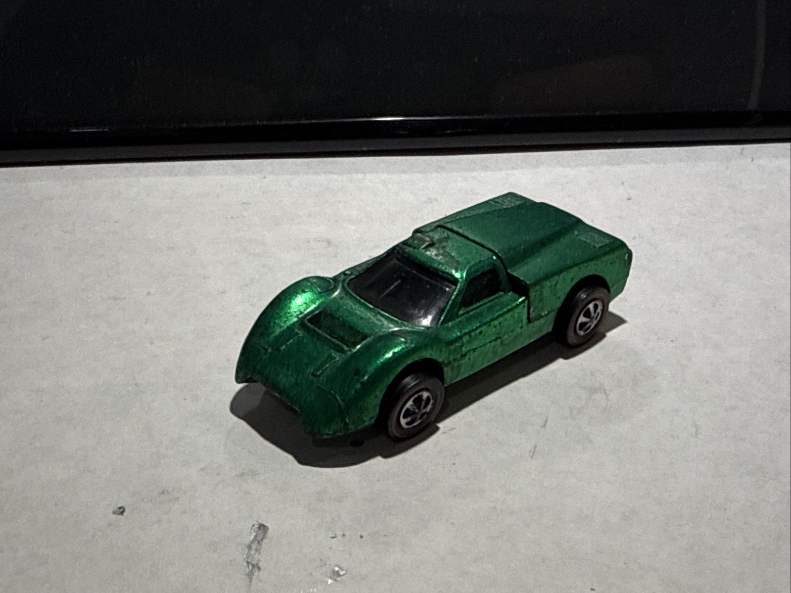Vintage Hot Wheels Redline Ford J-Car Green nice shape