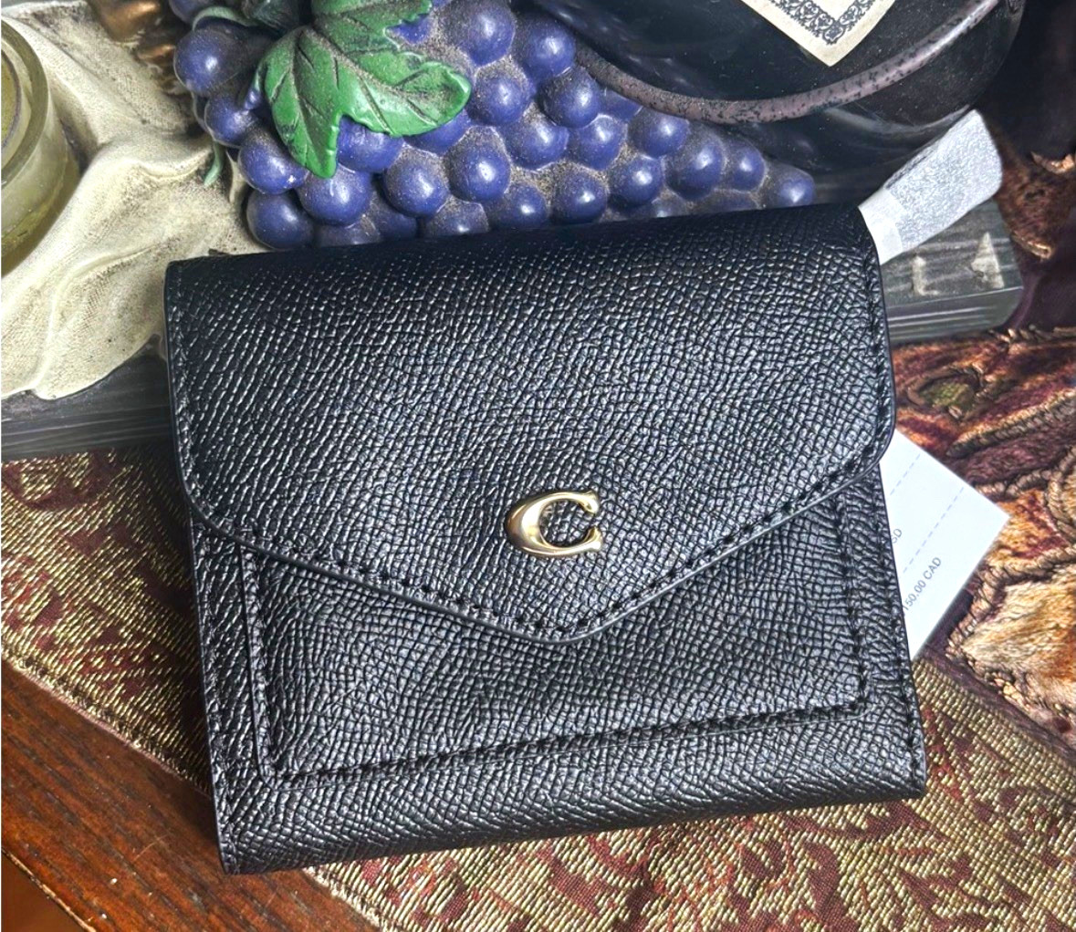 Authentic COACH 1941 signature colorblock leather snap wallet 