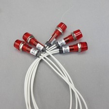 10Pcs 12V AC/DC 10mm RED Mini LED Pilot Lights CYLINDRICAL Cap with wire USKY3 picture