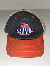 Primus Rock Band Trucker Hat Black Orange Mesh Adjustable Original Music picture