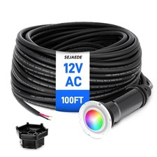 100FT 1.5 Inch LED Pool Light For Pentair GloBrite 12 V 18W Color‑Changing IP68 picture