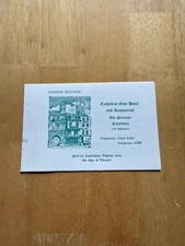 Vintage Cathedral Gate Hotel Souvenir Brochure Map Canterbury Kent England UK picture