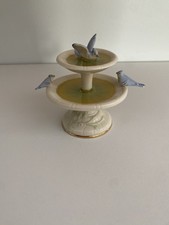 Lenox Secret Garden Birdbath Fountain Figurine Discontinued RARE No Box picture