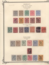 GERMANY 1903-1939 COLLECTION ON 7 SCOTT ALBUM PAGES OFFICIALS, LOCAL OFFICES picture