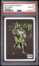 2011 Stussy Marvel Dr. Doom #6 Series 1 PSA 10 picture