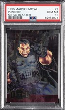 1995 MARVEL METAL METAL BLASTER #9 PUNISHER PSA 10 picture