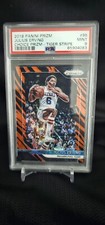 2018-19 Panini Prizm Julius Erving Choice Prizm Tiger Stripe Psa9  HOF player 🔥 picture
