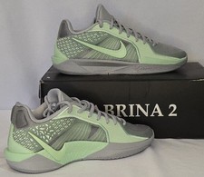 NIB NIKE / Sabrina 2 / Lt Smoke Grey & Vapor Green Athletic Shoe Womens Sz 9 picture