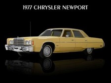 1977 Chrysler Newport 4-Door Sedan Metal Sign: 12x16