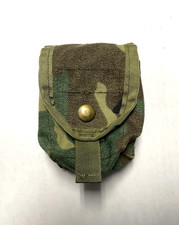 USGI Military Molle II WOODLAND CAMO Army Hand Grenade Pouch 4.5x3x2.25 USED picture