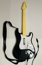 Rock Band Harmonix Xbox 360 Fender Stratocaster Wired Guitar 822152 Tested picture