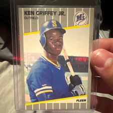 Fleer 1989 Fleer Ken Griffey Jr. RC Rookie Base #548 Seattle Mariners picture