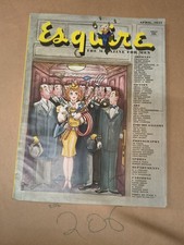 Esquire Magazine April 1947 Vintage Men's Lifestyle Pin Up Classic Ads Art picture