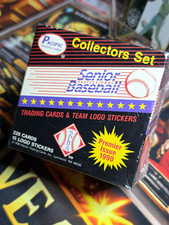 Pacific 1990 Senior Pro Baseball Collectors Set Box 220 Cards w/ Stickers New picture
