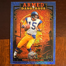 Leaf 2024 Leaf Metal Armed & Dangerous Vince Ferragamo Rams #WEB-51 2/5 picture