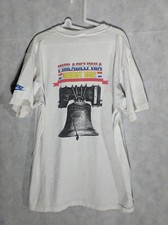 Vtg 82 NIKE SPORTSWEAR Orange Tag National Masters Philadelphia Liberty Bell L picture