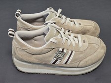 Skechers Somethin Else From Skechers Beige Tan Suede Shoes Sz 5.5 Leather Upper  picture