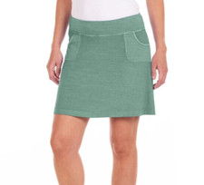 Fresh Produce medium lagoon green stretch knit city skort skirt $65.00 nwt new m picture