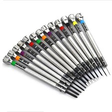 13Pack Metal 0.6-2.0mm 90mm Long Screwdrivers Repair Tools For Watchmakers Watch picture