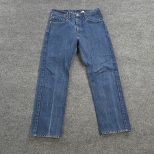 Vintage Levis Jeans Mens 32x29 Blue Denim 505 Regular Fit Work Distressed 90s picture