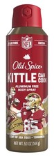 Old Spice NFL George Kittle Can Cook Body Spray Sea Tides Toughness 5.1oz 1-Pack picture