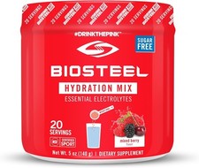 Biosteel Zero Sugar Hydration Mix- Mixed Berry Flavor- 20 Servings-2 Pack Bundle picture