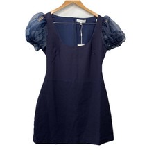 Likely Women's Ari Mini Dress Women's Navy Short Size 10 Back Zipper Navy Blue picture