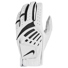 NIKE Dura Feel IX Golf Glove sz Cadet Left Hand Medium Large White Black picture