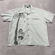 steady last call shirt Mens XL Hawaiian Floral Made In USA picture