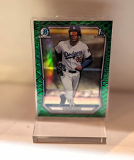  2026 Bowman Chrome 1st Bowman Rubel Arias Dodgers BCP-57/99 Green reptilian  picture