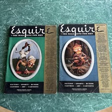 VINTAGE ESQUIRE MAGAZINE September & November 1935 Hemingway Ezra Pound fashion  picture