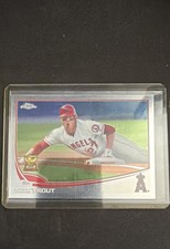 2013 Topps Chrome - Mike Trout #1 Sliding picture