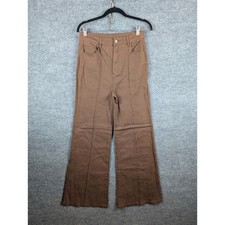 Free Market Flying Tomato M Brown Wide Leg Boho Pants Fall Autumn Harvest Retro picture