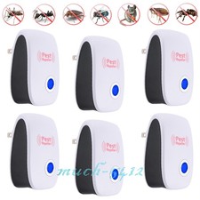 6x Upgraded Ultrasonic Pest Repeller Control Bed Bugs Fleas Spiders Rats Killer picture