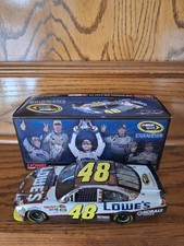 Jimmie Johnson 2010 Lowe's 5X Champion Gunmetal 1/24. 1 of 148 Signed Chad Knaus picture