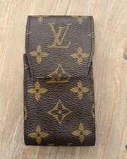 Vintage LOUIS VUITTON Monogram Coated Canvas Cigarette Lipstick Case  picture