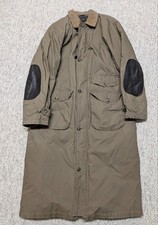 vintage EDDIE BAUER sleeping bag coat GOOSE DOWN trench M brown OVERCOAT picture
