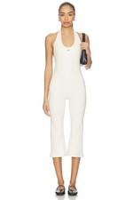 HOT NWT 437 x REVOLVE The Halter Jumpsuit Cream  Activewear Romper picture