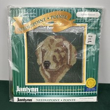 Janlynn Golden Retriever Mini Needlepoint Kit 120-25 Dog 6x6 Sealed NOS picture