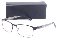 BRAND NEW MAD IN ITALY UNGARETTI N01 MATTE BLACK SLATE AUTHENTC EYEGLASSES 56-16 picture