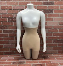 NWT Spanx HIGHER POWER SHORT Nude High Waist Mid Thigh Shaping Shorts Size L picture