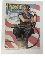 1943 MAY 29 Rosie the Riveter NORMAN ROCKWELL SATURDAY EVENING POST COVER PRINT picture