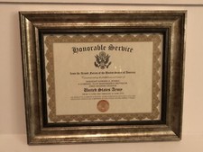 HONORABLE SERVICE ~ U.S. ARMY Commemorative Certificate w/Free Custom Printing picture