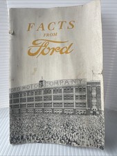 Vintage Facts From Ford Fourth Edition 1920 Booklet picture