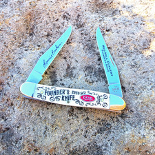 CASE XX KNIVES USA RED HILL CUTLERY FOUNDER'S EVENT KNIFE BONE MUSKRAT LIMITED picture